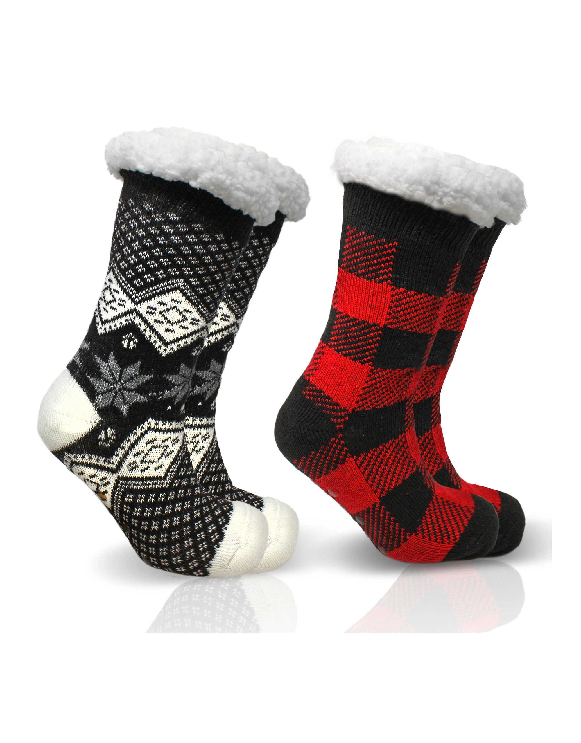 Cozy Feet, Happy Holidays: Taylor Slipper Socks - Double the Warmth, Twice the Cheer!