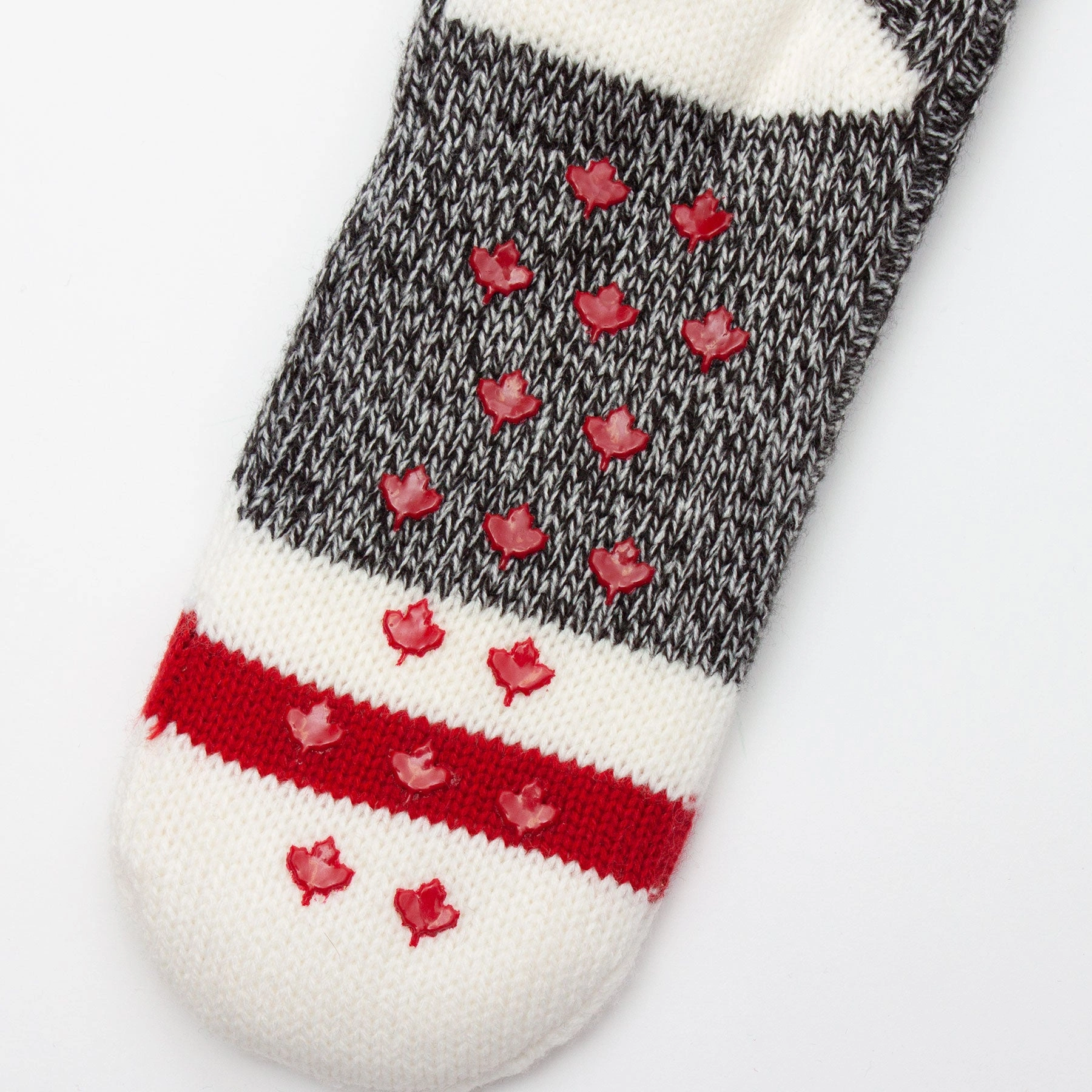Cozy Canadian Cabin Socks: Extra Plush Grey Comfort for Winter Nights.