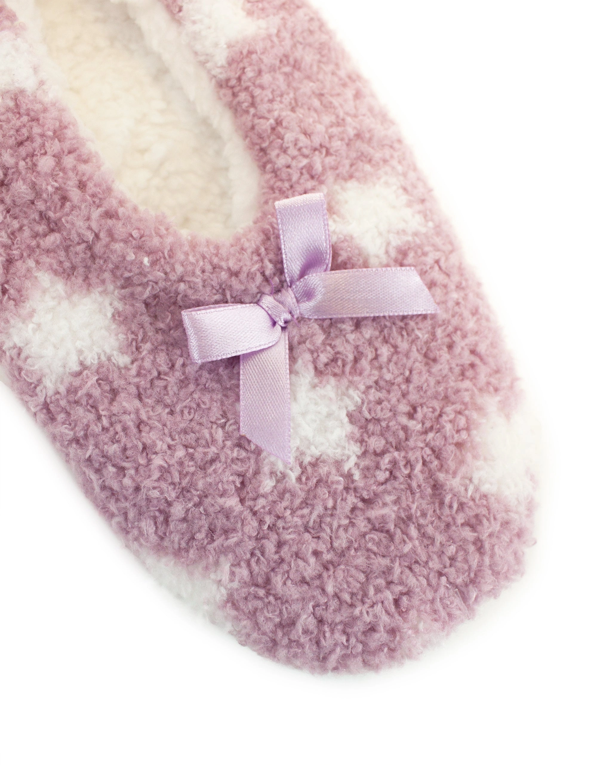 Cozy Clouds: Mauve Sherpa Slippers - Wrap Your Feet in Stars!